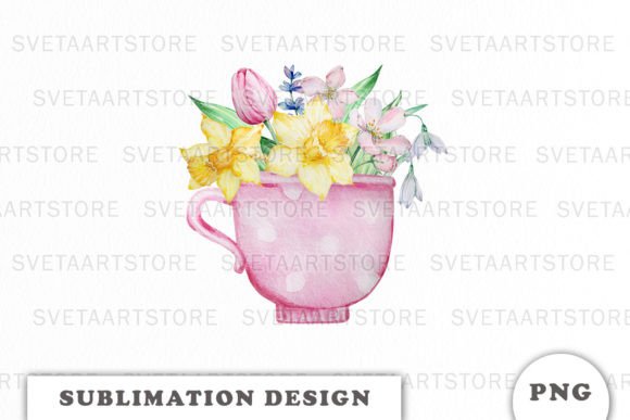 Download Watercolor Spring Flowers Sublimation - Spring flowers sublimation Collection