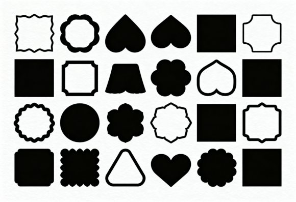 Download Unique Shapes SVG Bundle Clipart Frames - Shape Collection