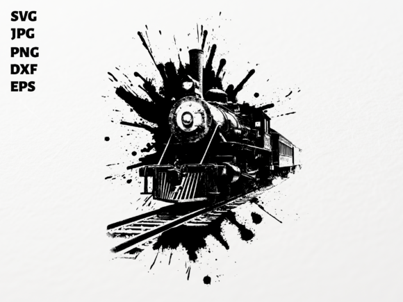 Download Steam Train Grunge SVG for Cricut - For cricut Collection