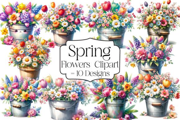Download Spring Flowers Sublimation Clipart - Spring flowers sublimation Collection