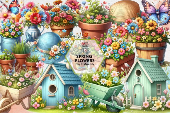 Download Spring Flowers Sublimation Clipart PNG - Spring flowers sublimation Collection