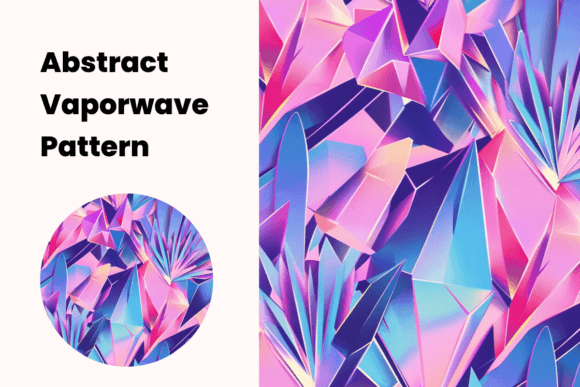 Download Vibrant Crystal Pattern | Abstract Shape - Shape Collection
