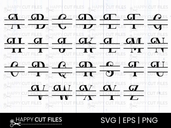 Download Split Svg Monogram Svg Files for Cricut - For cricut Collection