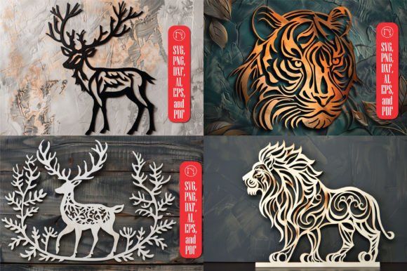 Download Laser Cut Animal SVG Crafting Bundle - Premium Bundle