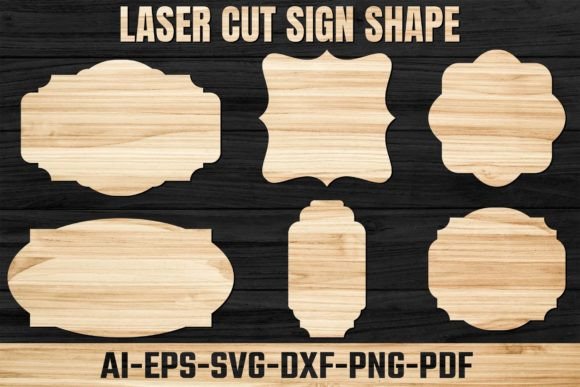 Download Laser Die Cut Sign Shape SVG Bundle 13 - Shape Collection