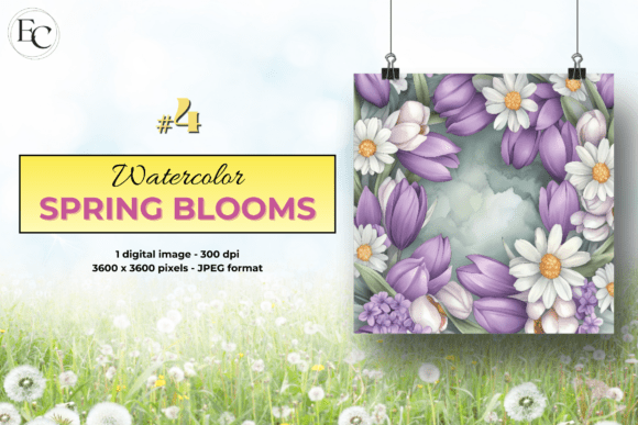 Download Spring Watercolor Flowers Background - Flowers background Collection